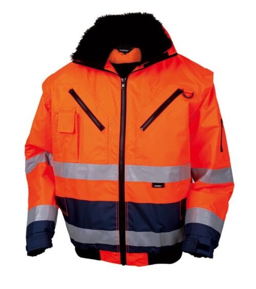 Kurtka robocza zimowa odblaskowa